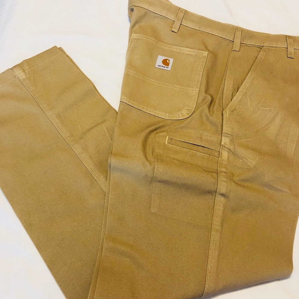 Mens Size 33X34 Carhartt Duck Canvas Carpenter